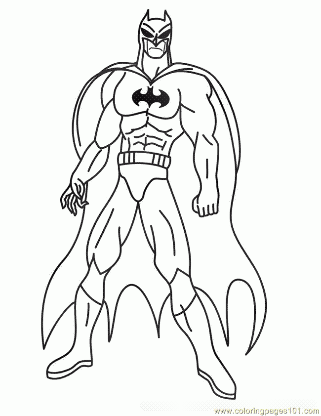 Plansa de colorat cu Batman 42 37